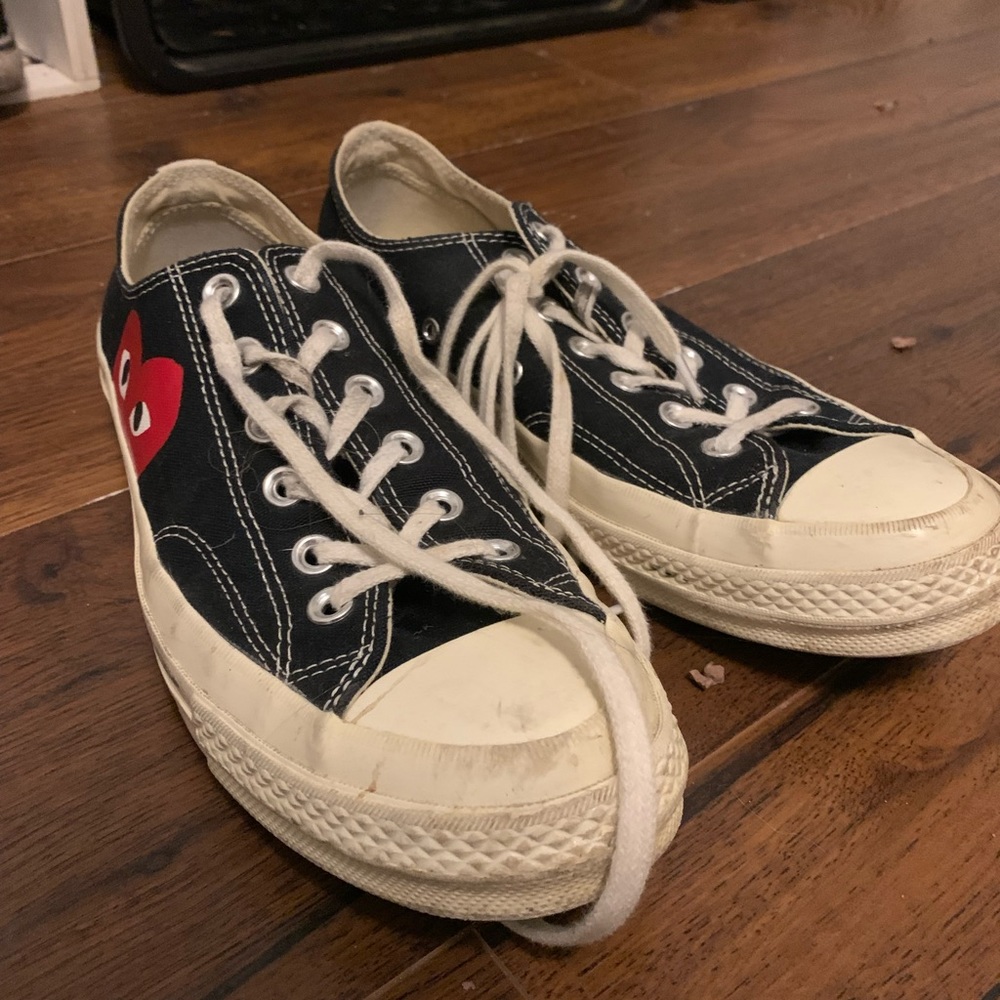 CDG lowtop black converse